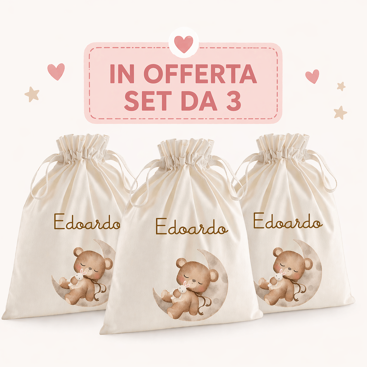 Sacchetti Cambi e Pochette personalizzabili