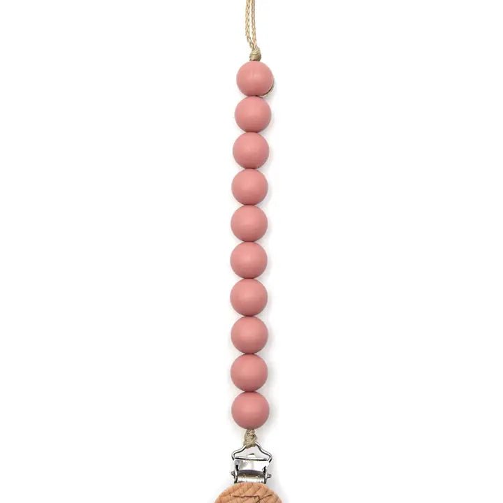 catena per ciuccio - Soho blush - Be Brave Boutique
