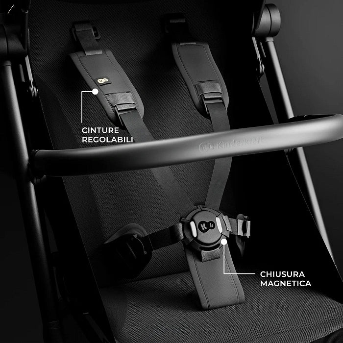 Passeggino per aereo PILOT 2 Nero - Be Brave Boutique