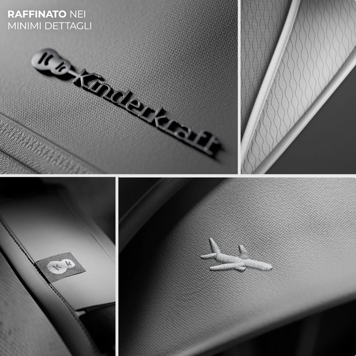 Passeggino per aereo PILOT 2 Grigio - Be Brave Boutique
