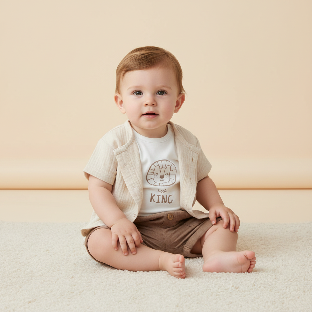 Completo in cotone per bambini 3 pz