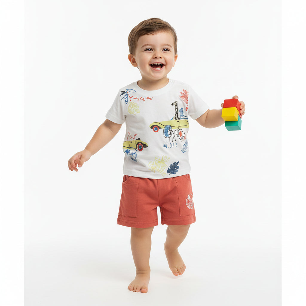 Completo in cotone per bambini 2pz