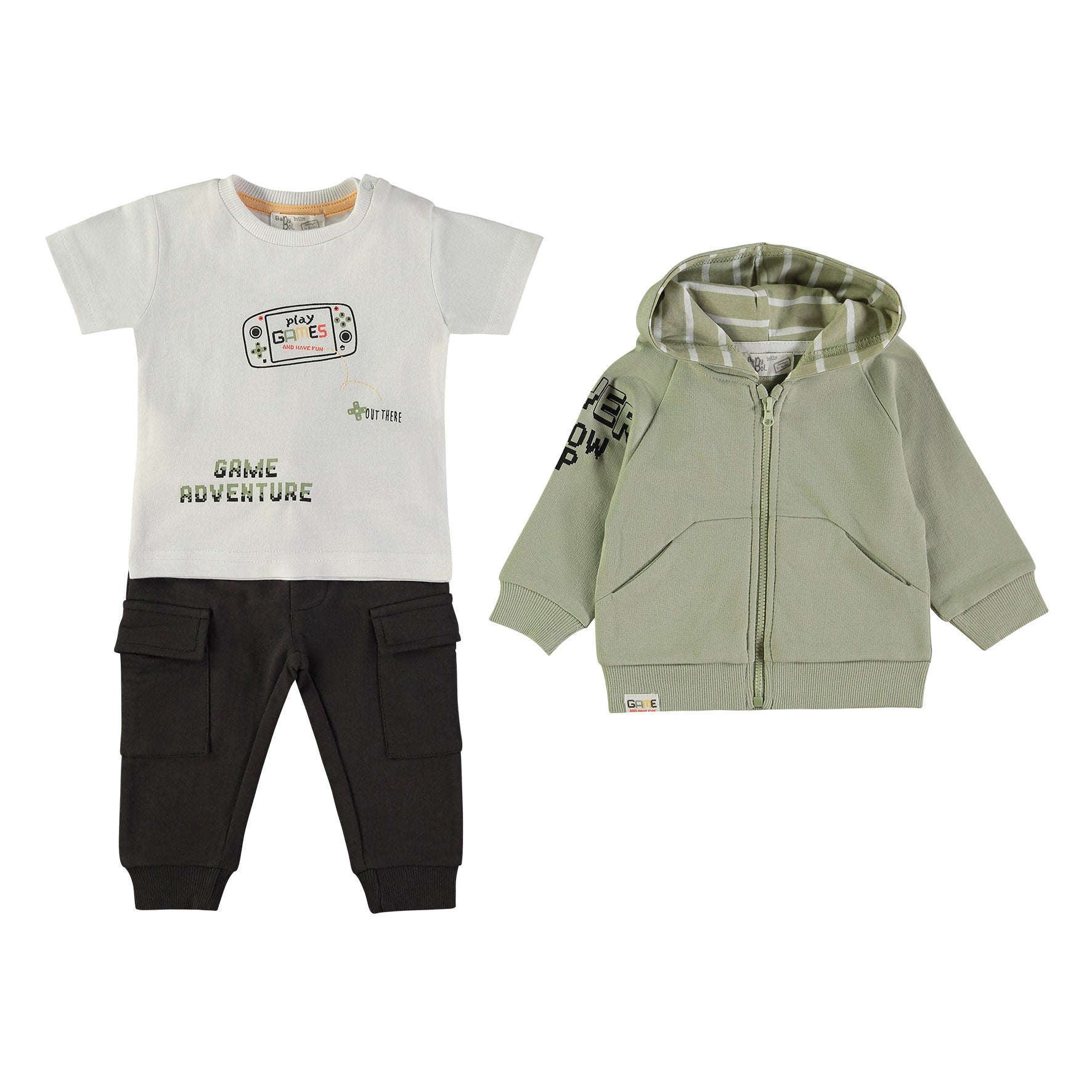 Completo in cotone per bambini 3pz
