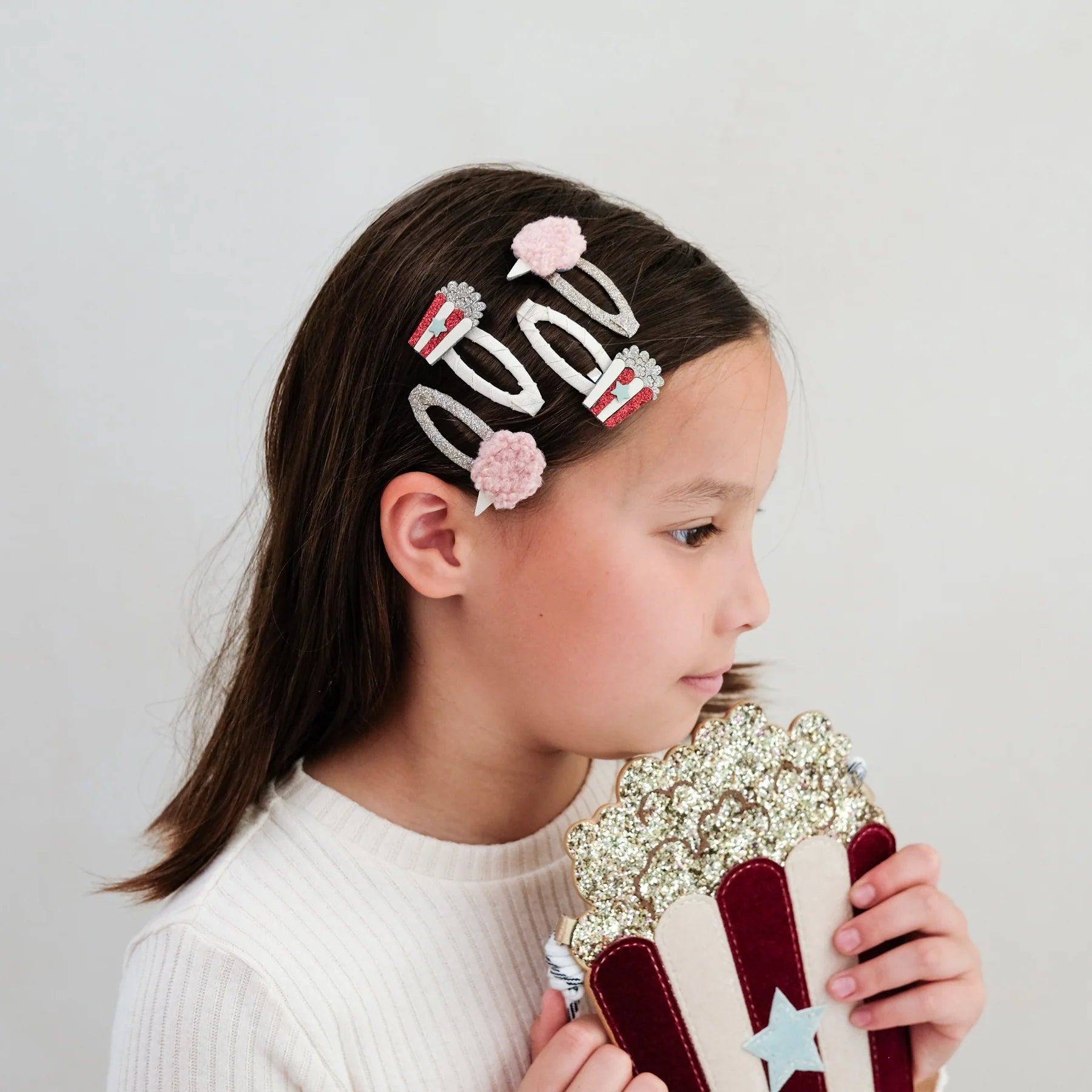 Clip popcorn e zucchero filato - Be Brave Boutique