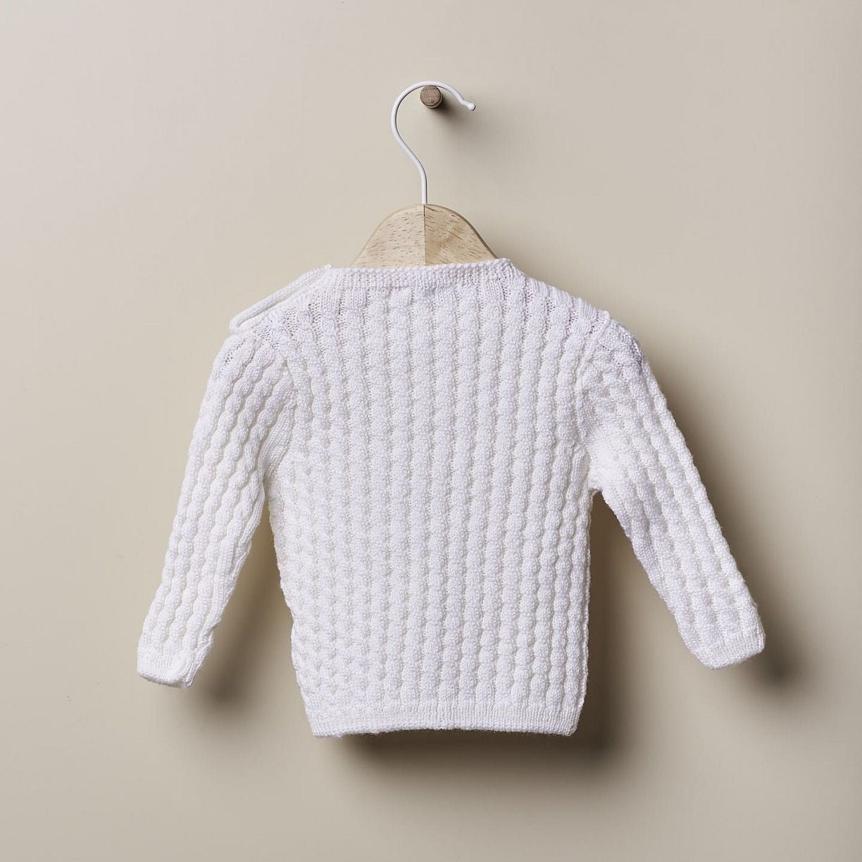 Completo in Lana Fine a trecce per neonati 2 Pezzi - Be Brave Boutique