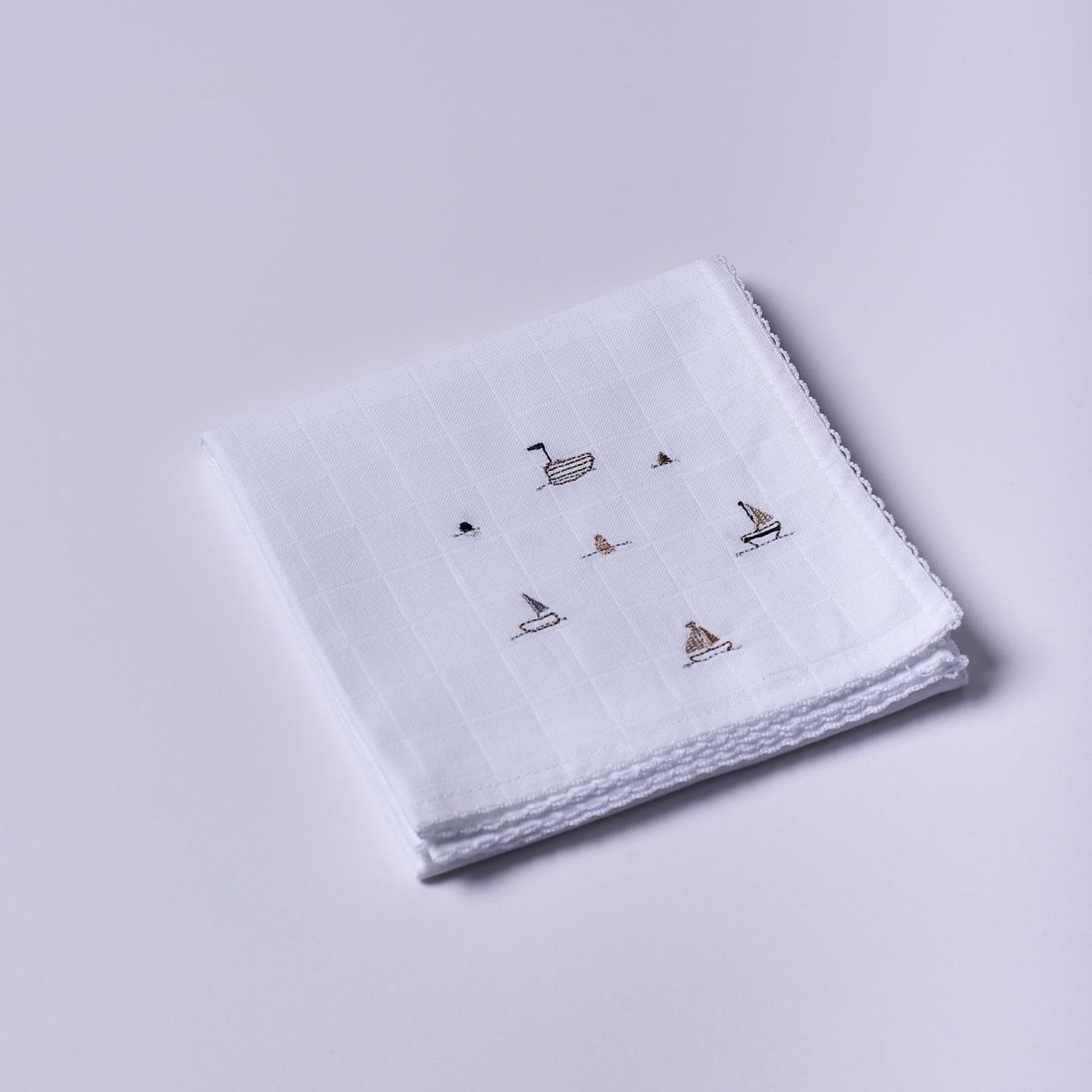 Wedoble Mussola in Cotone Ricamata Barchette - Be Brave Boutique