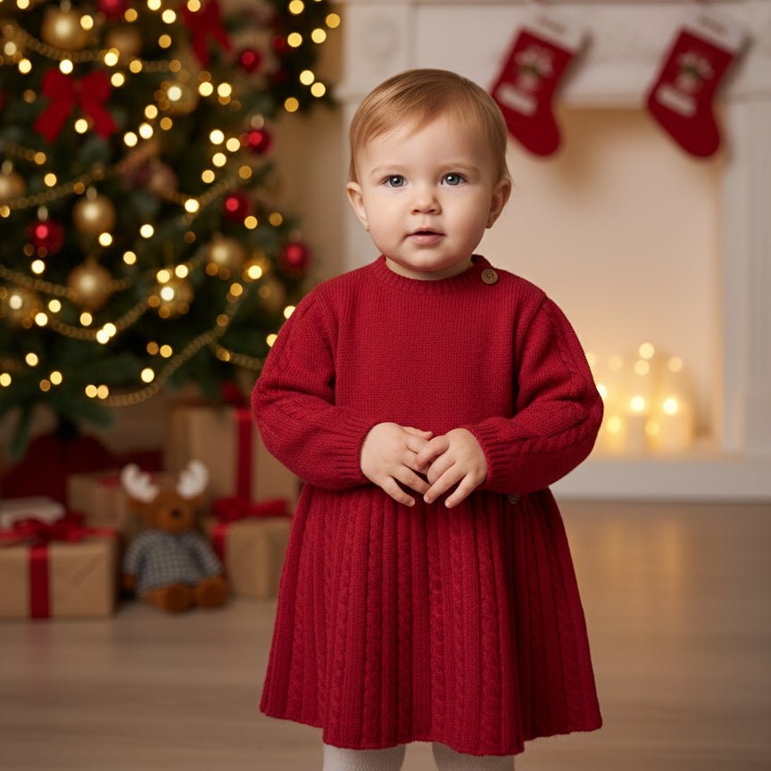 Abito in lana merinos extra fine Rosso