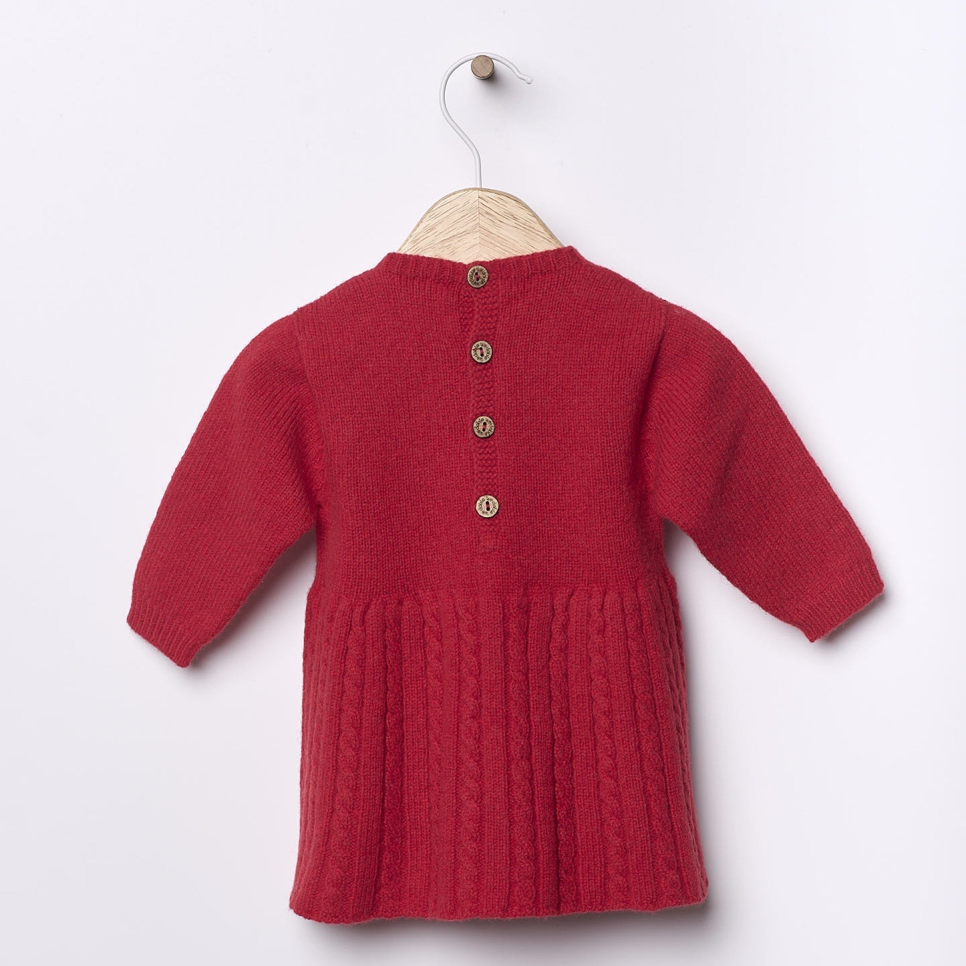 Abito in lana merinos extra fine Rosso