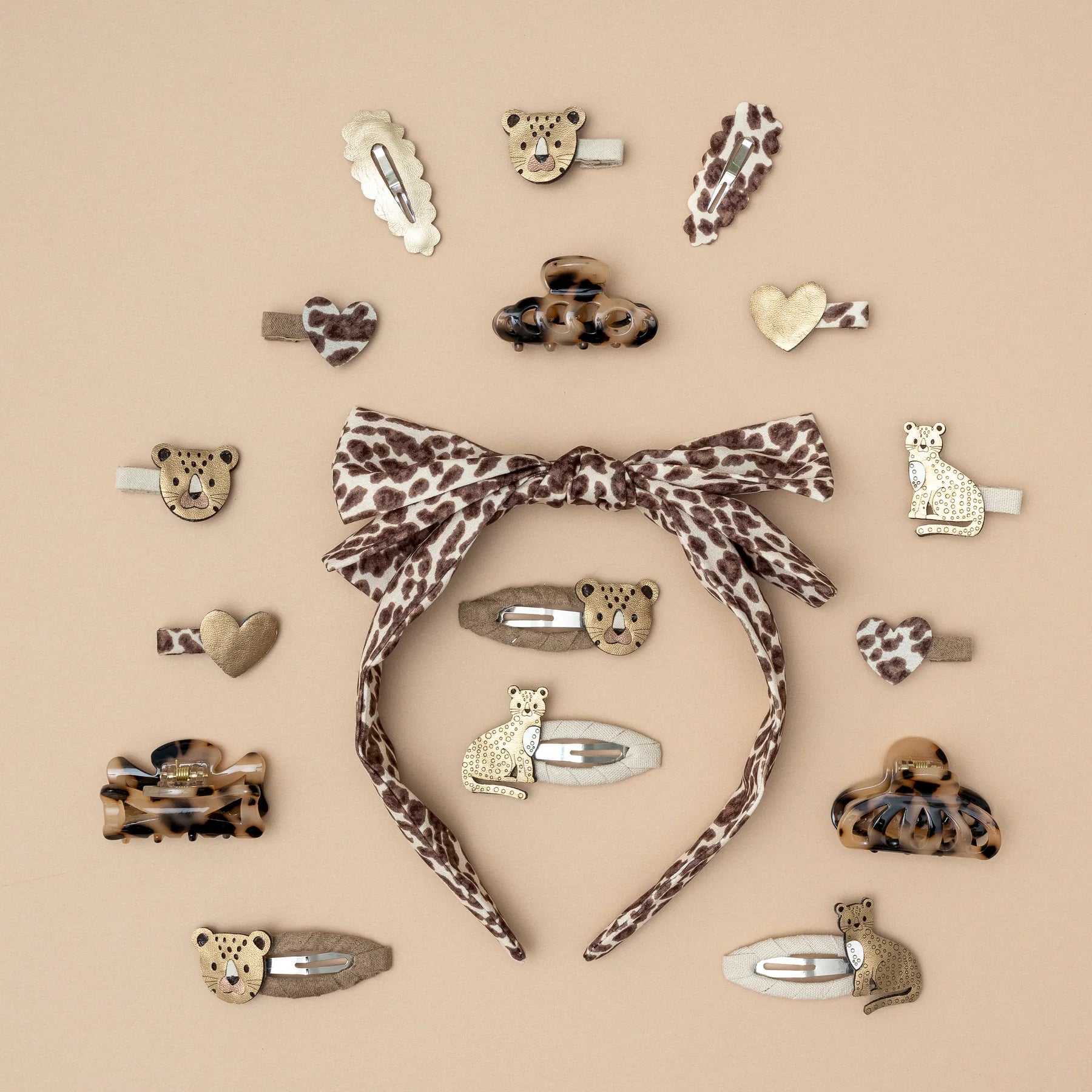 Mini Clip Leopardo e cuori - Be Brave Boutique
