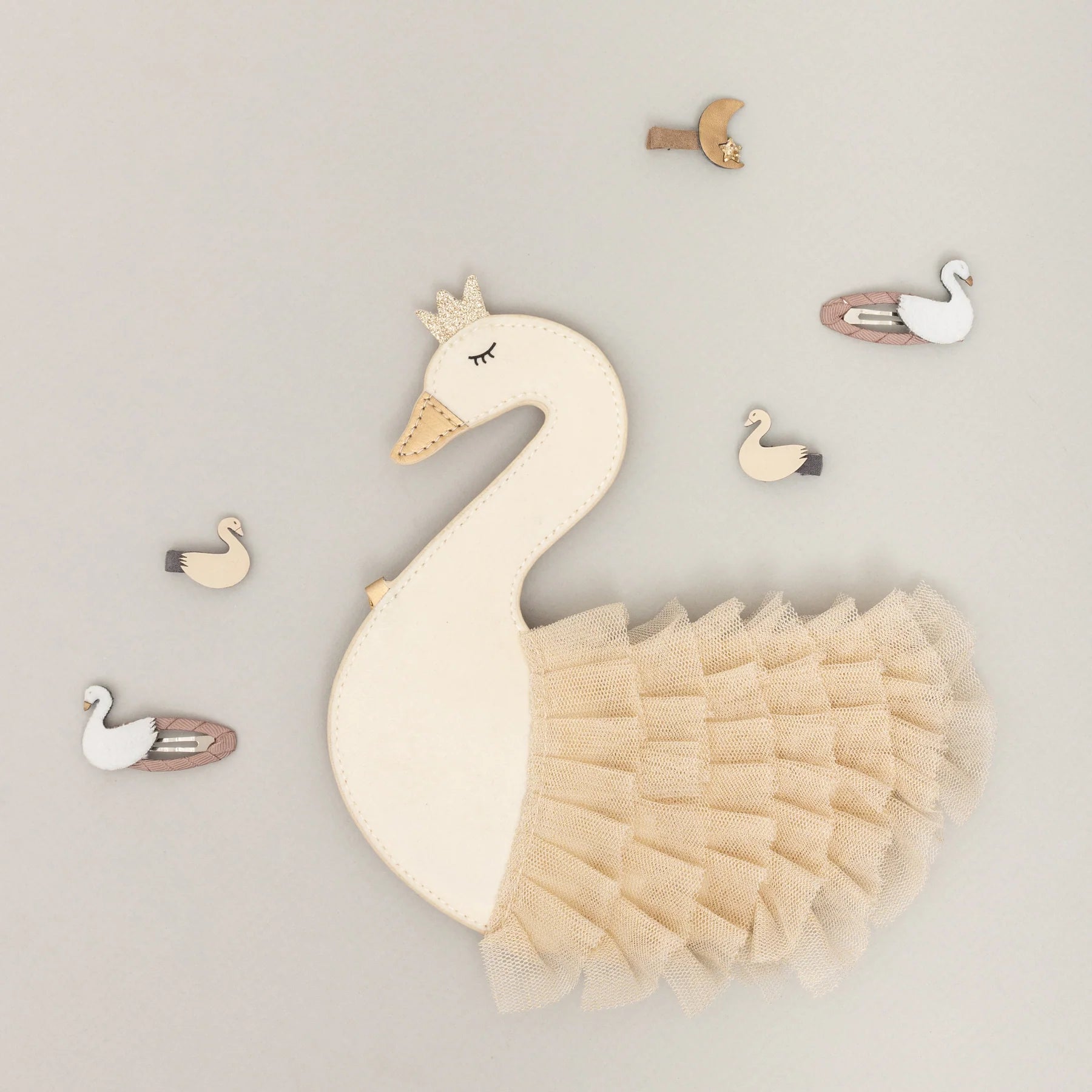 Mini Clip Ballerina e Cigno - Be Brave Boutique