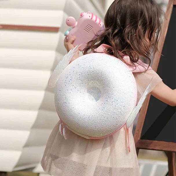 Zaino Donuts scintillante con ali per bambini - Be Brave Boutique