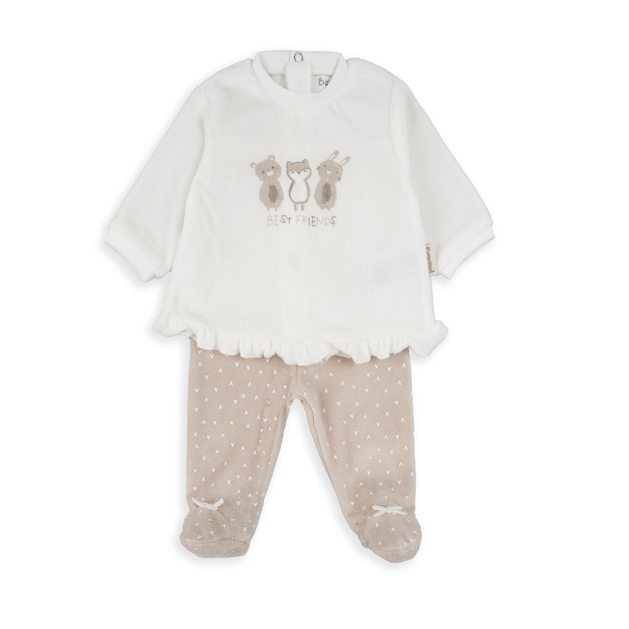 Coordinato Neonato “Best Friends” in Ciniglia - Be Brave Boutique