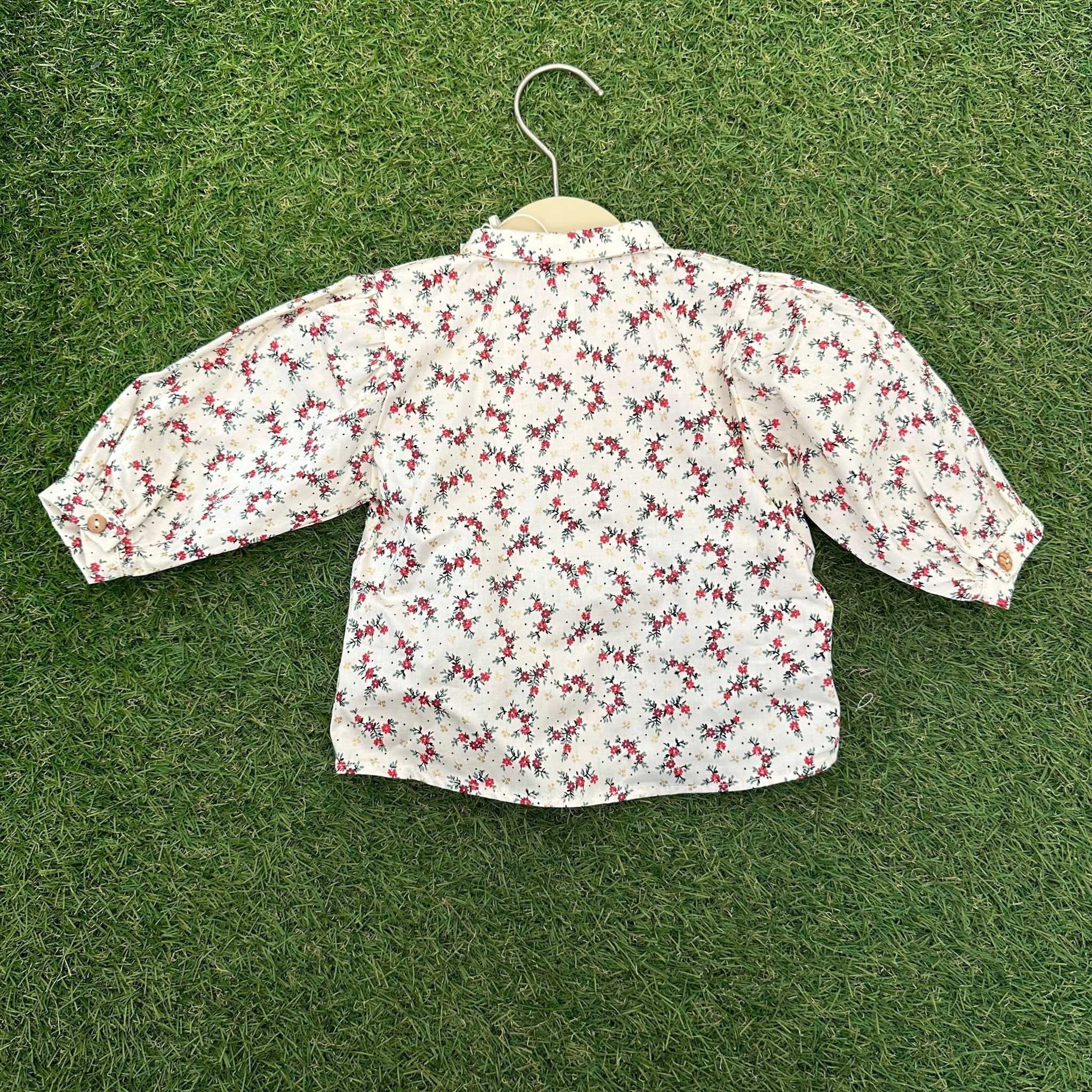 Camicia in tessuto con Fiori - Be Brave Boutique