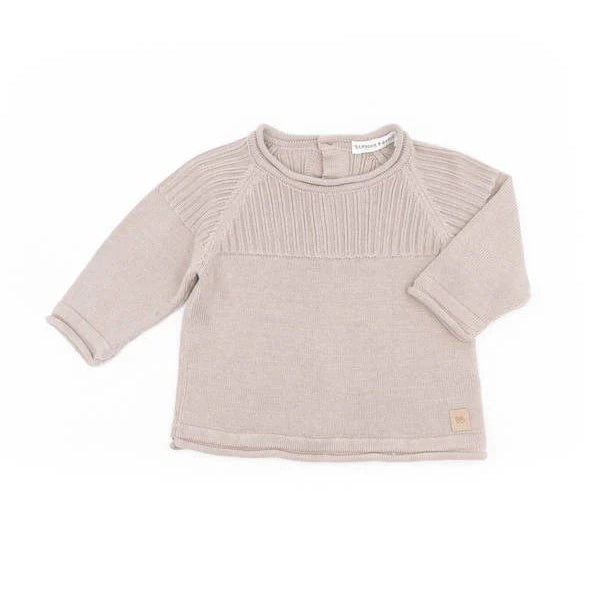 Maglia apertura dietro a costine - Cammello 33 - Be Brave Boutique