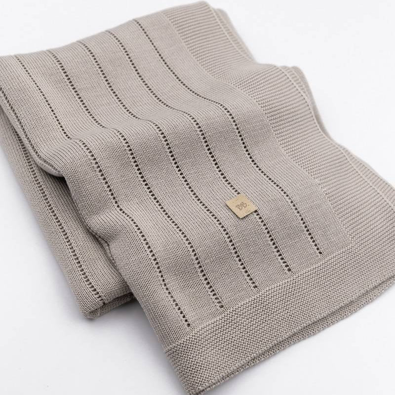 Copertina Righe Knitted - CAMMELLO 331 - Be Brave Boutique