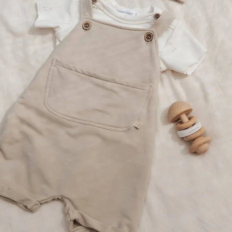 Salopette c/tascone bimbo - SABBIA 19 - Be Brave Boutique