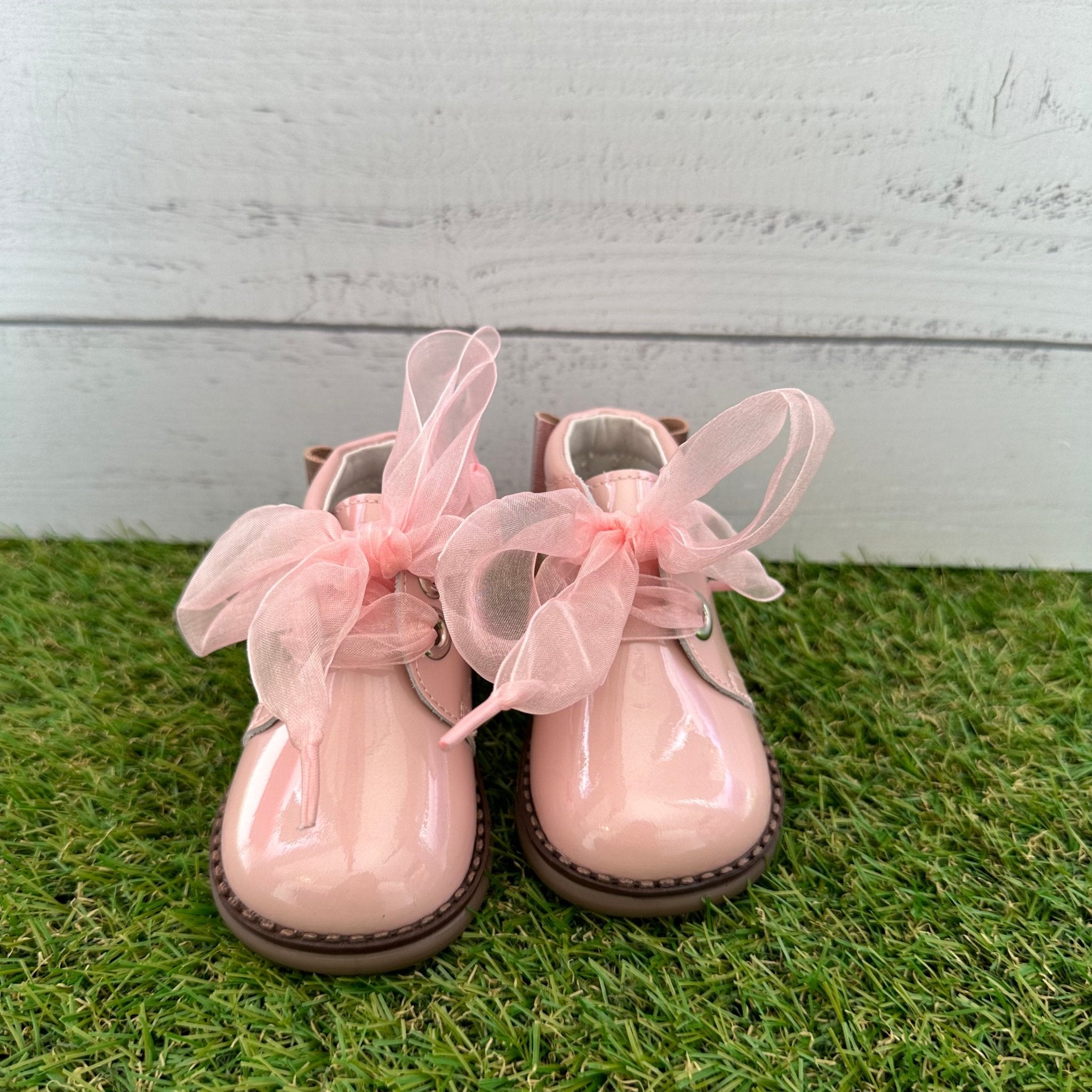 ANDANINES stivaletto in pelle Rosa Lucido con plantare anatomico - Be Brave Boutique