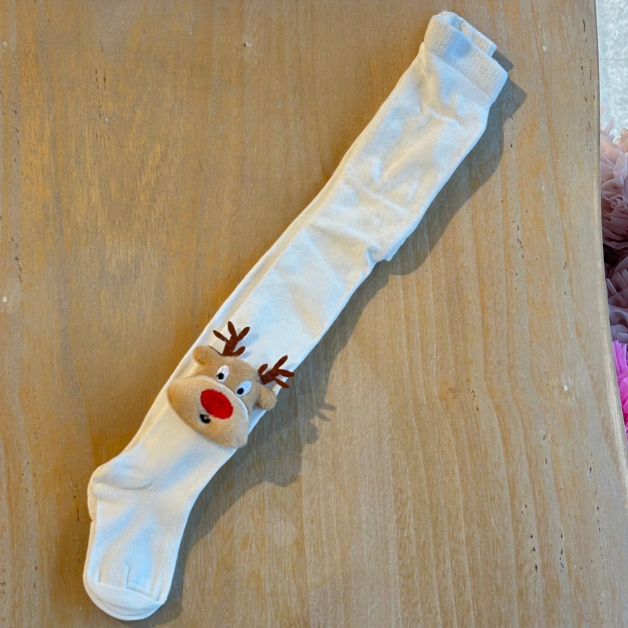 Calzamaglia Natalizia per bambini con Renna Meia Pata - Be Brave Boutique