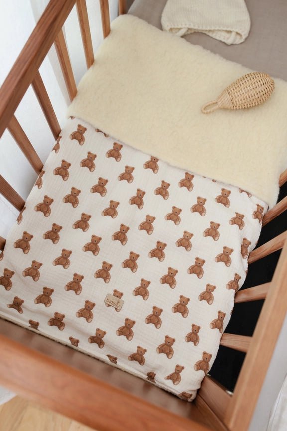 Coperta in lana per neonato/bambino, 90x120 cm, lana Teddy