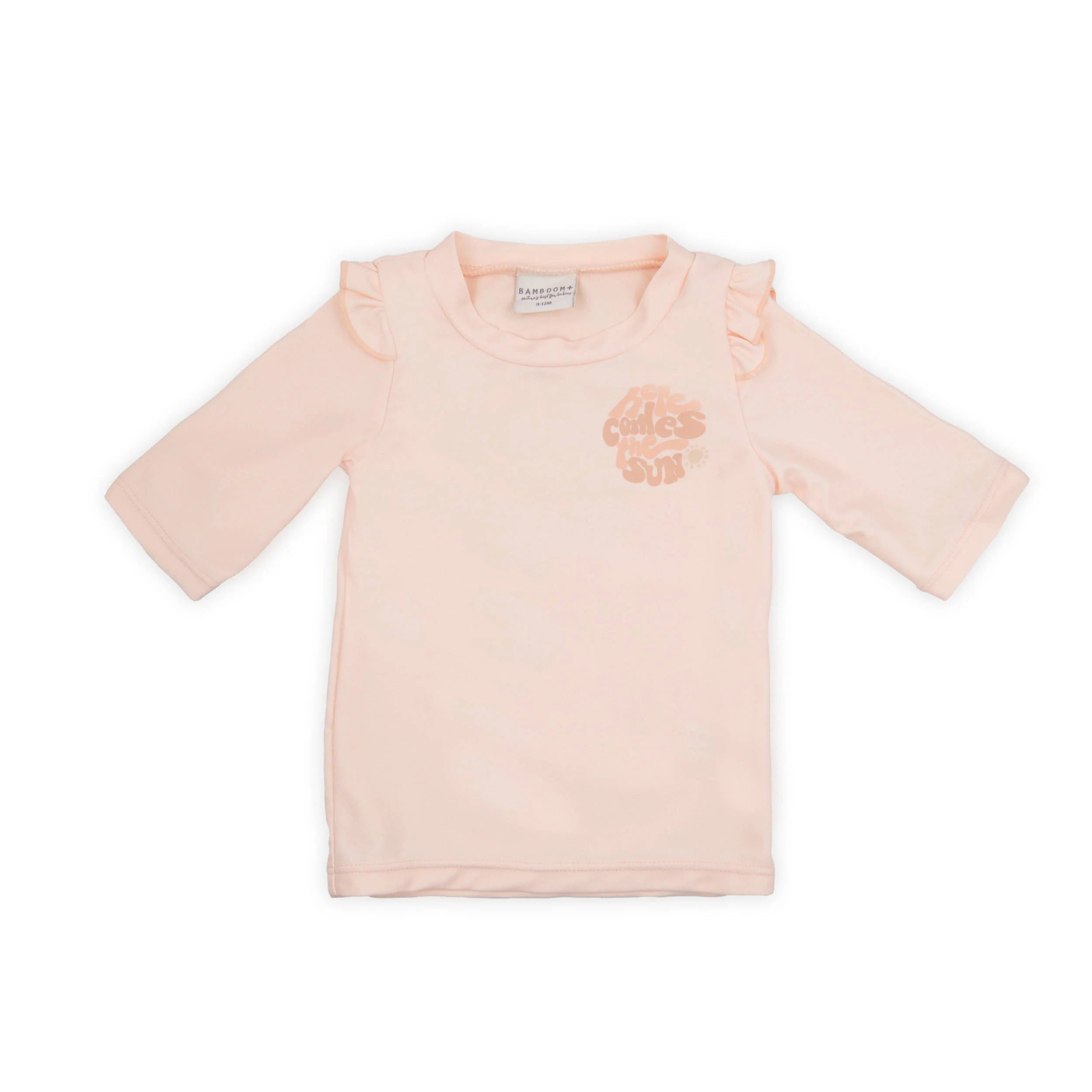 T-shirt Mare Maniche 3/4 UV50+- Bimba - LOGO HERE COMES THE SUN 325 - Be Brave Boutique