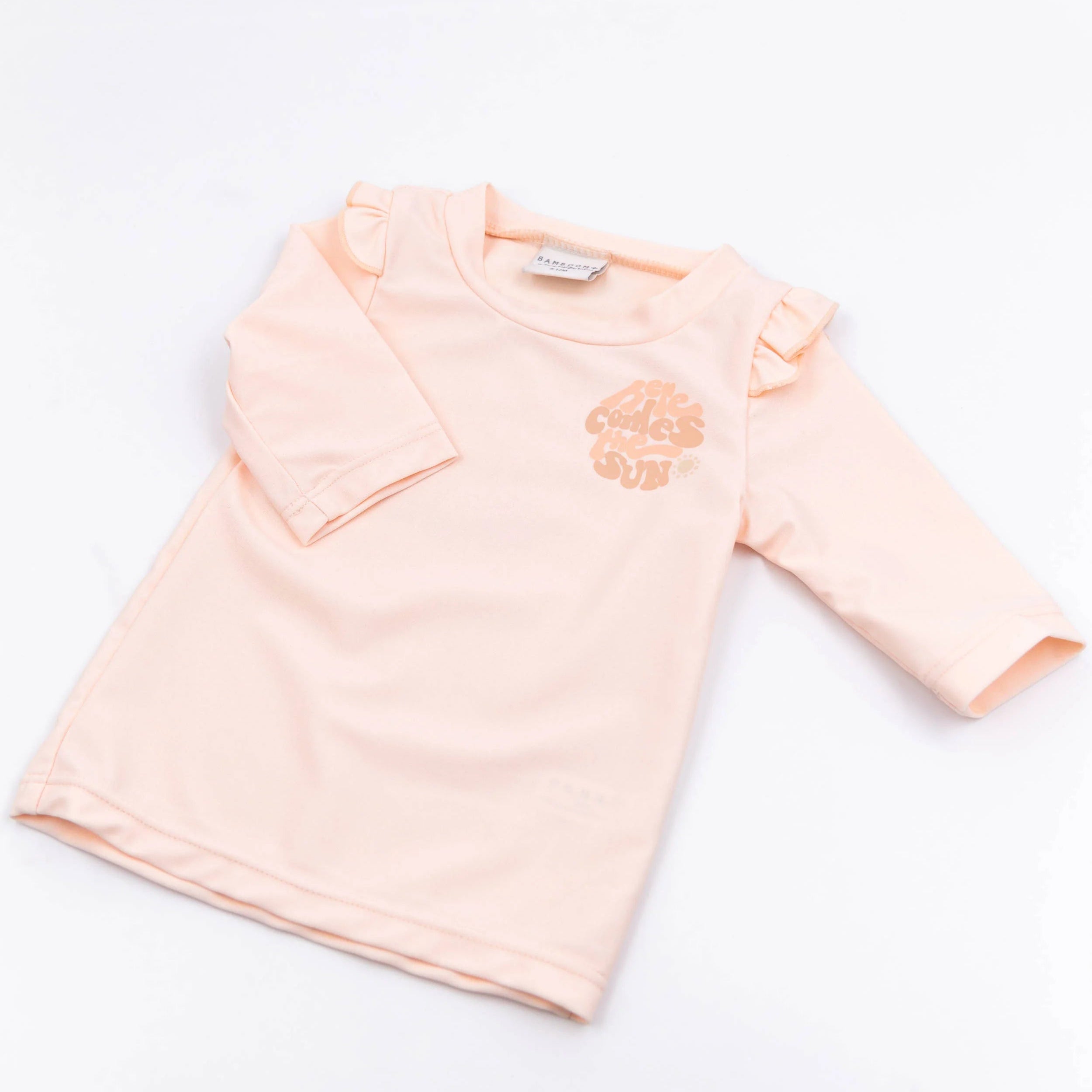 T-shirt Mare Maniche 3/4 UV50+- Bimba - LOGO HERE COMES THE SUN 325 - Be Brave Boutique