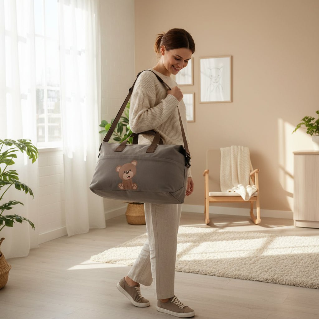 Borsa Multifunzionale adattabile al Passeggino e Personalizzabile Orsetto