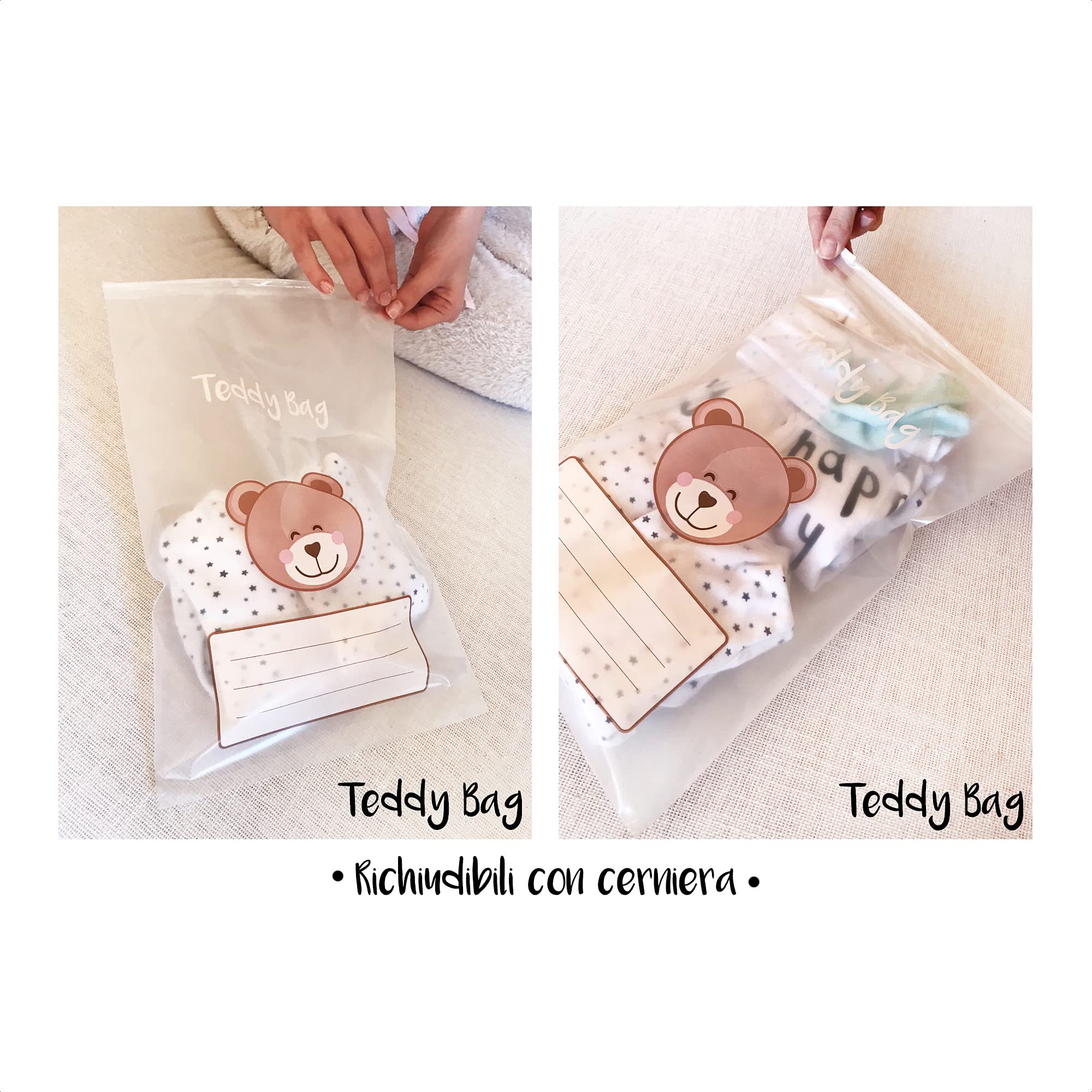 Teddy Bag 8 bustine corredino nascita - Be Brave Boutique