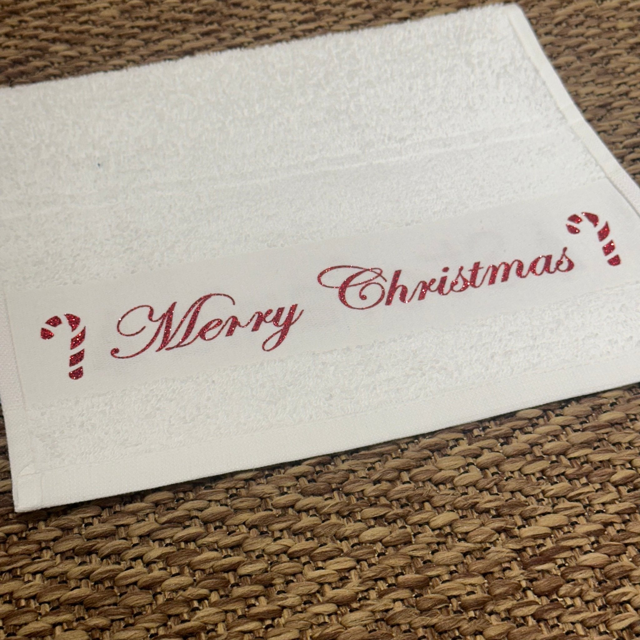 Asciugamani Natalizio personalizzato idea regalo Natale - Be Brave Boutique