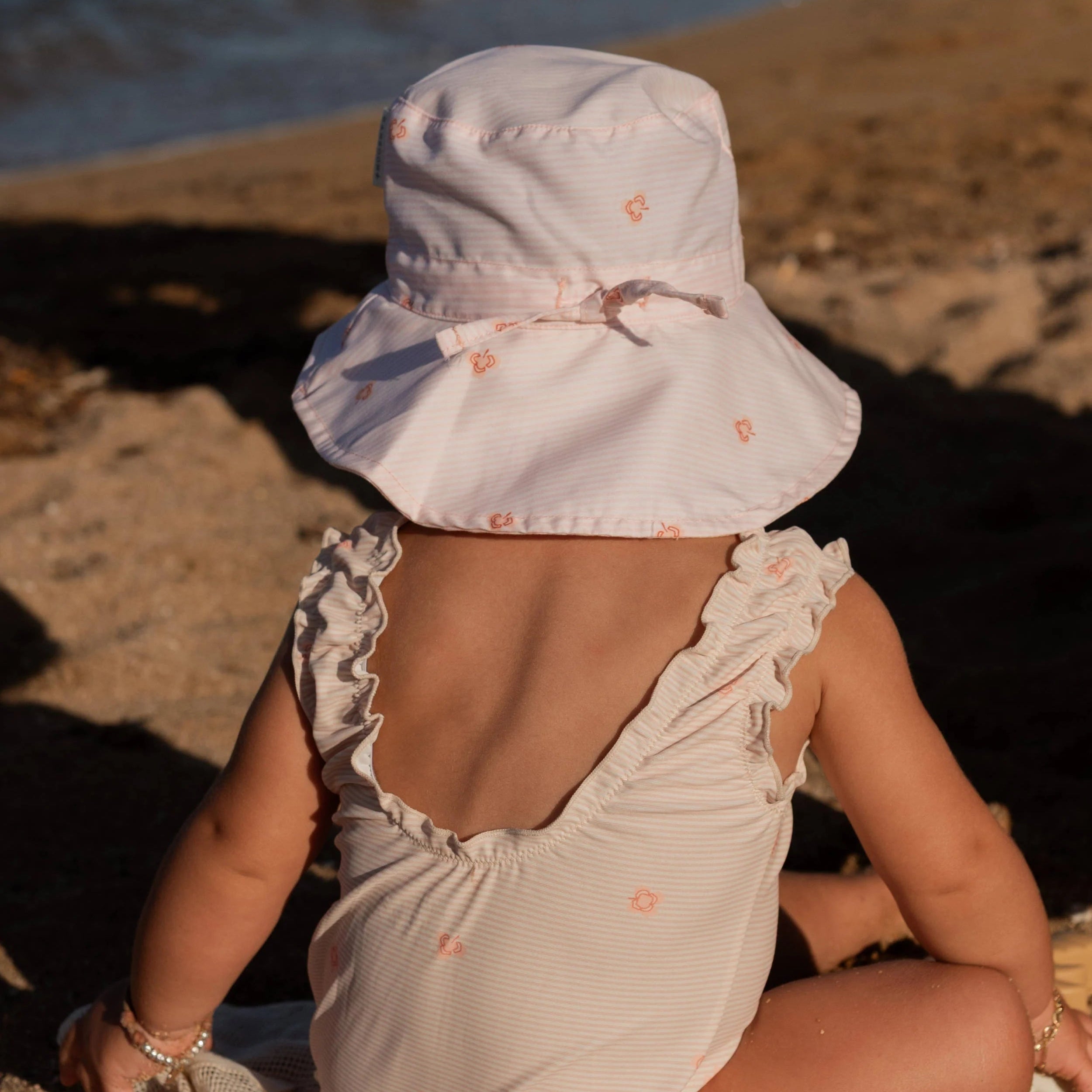 Cappellino da mare UV50+ - STRIPE AND LEAVES 433