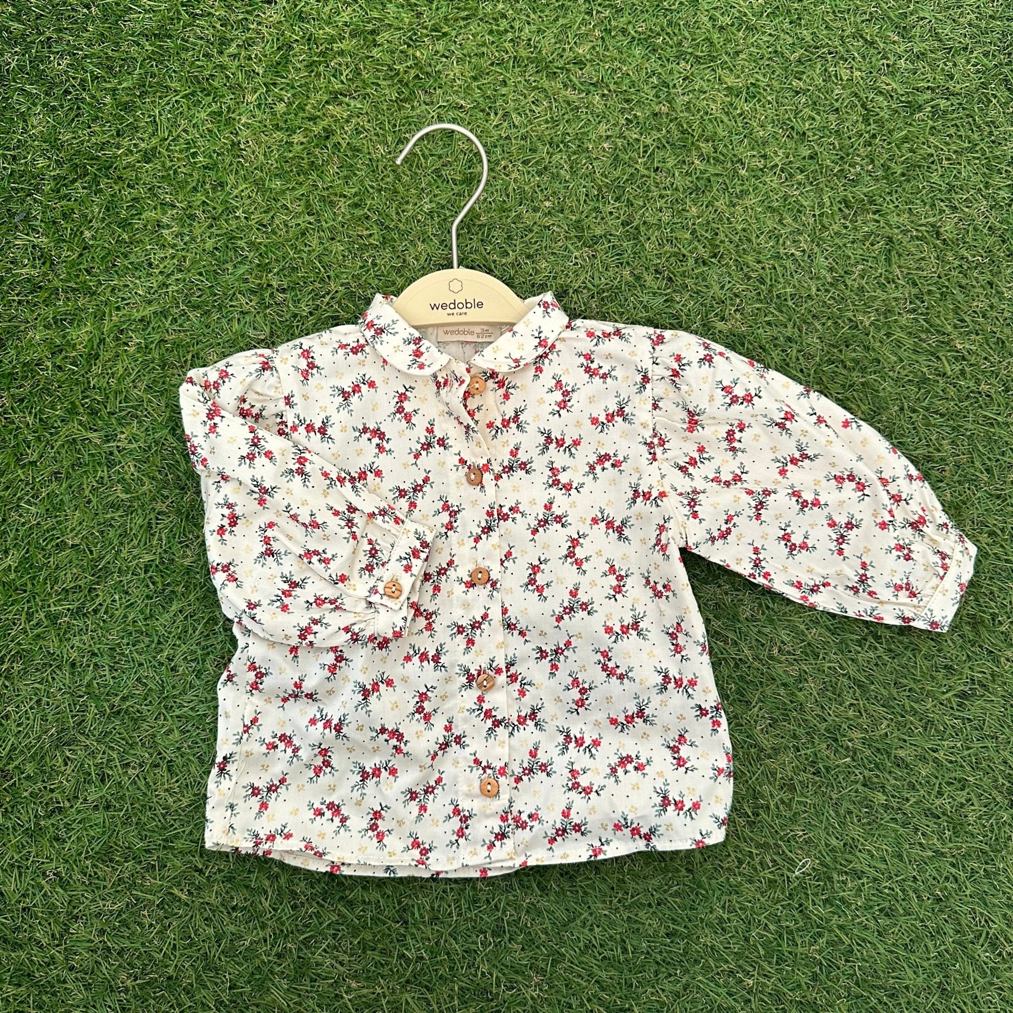 Camicia in tessuto con Fiori - Be Brave Boutique