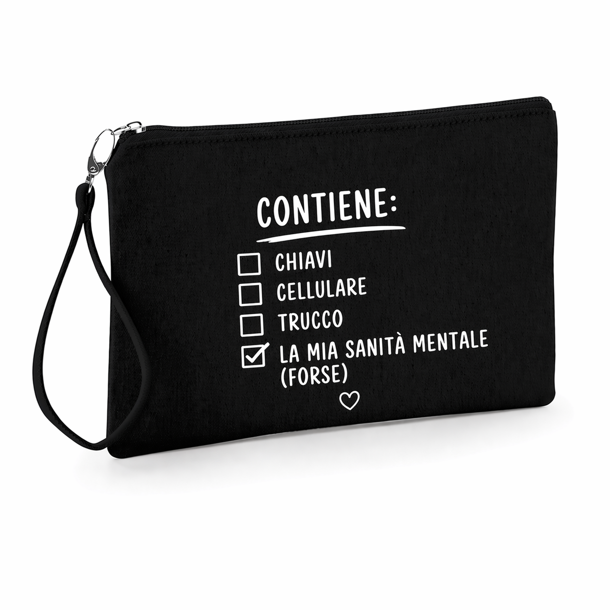 Pochette in cotone Frase divertente idea regalo amica, addio al nubilato, collega