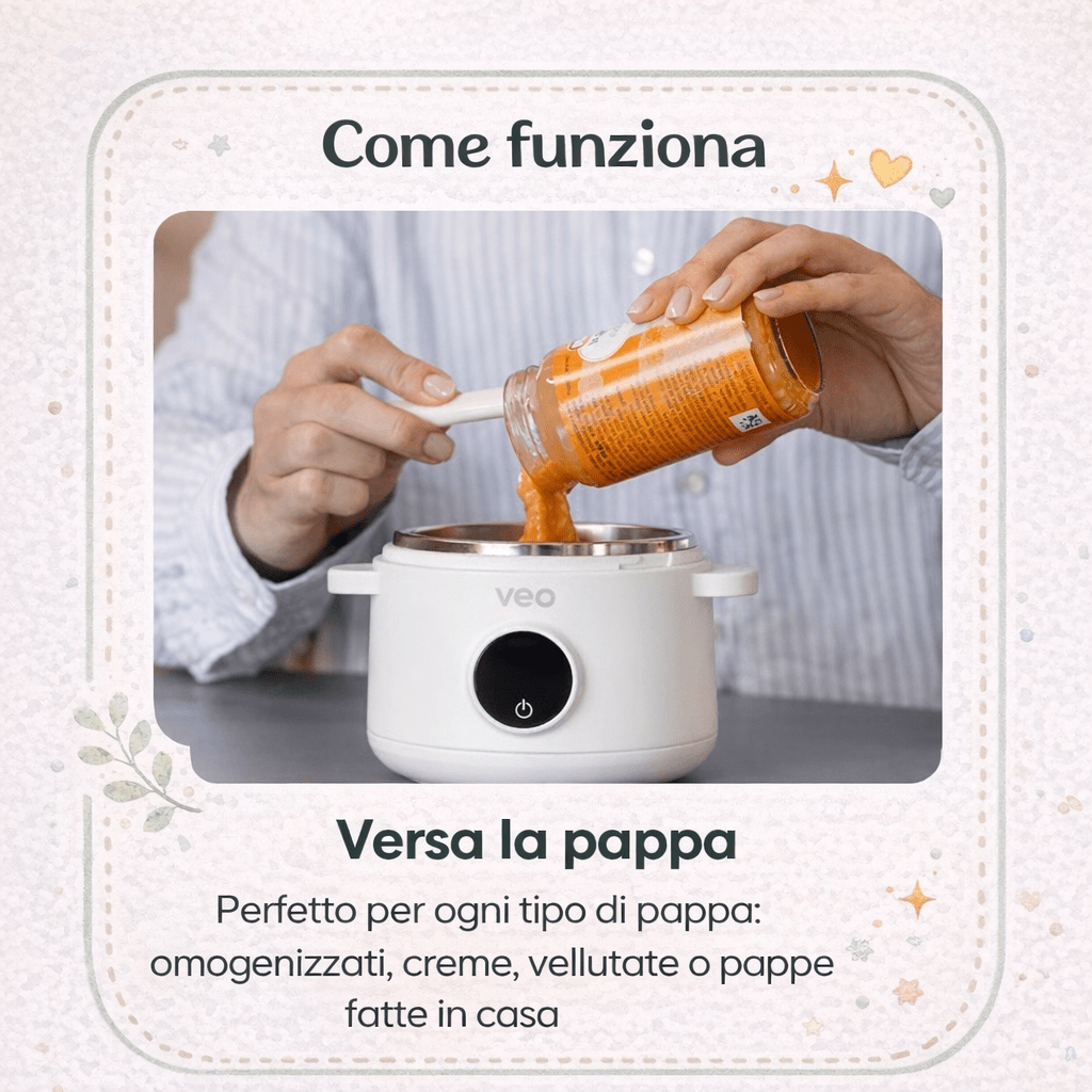 VEO - SCALDA PAPPA PORTATILE A BATTERIA CON OMAGGIO*