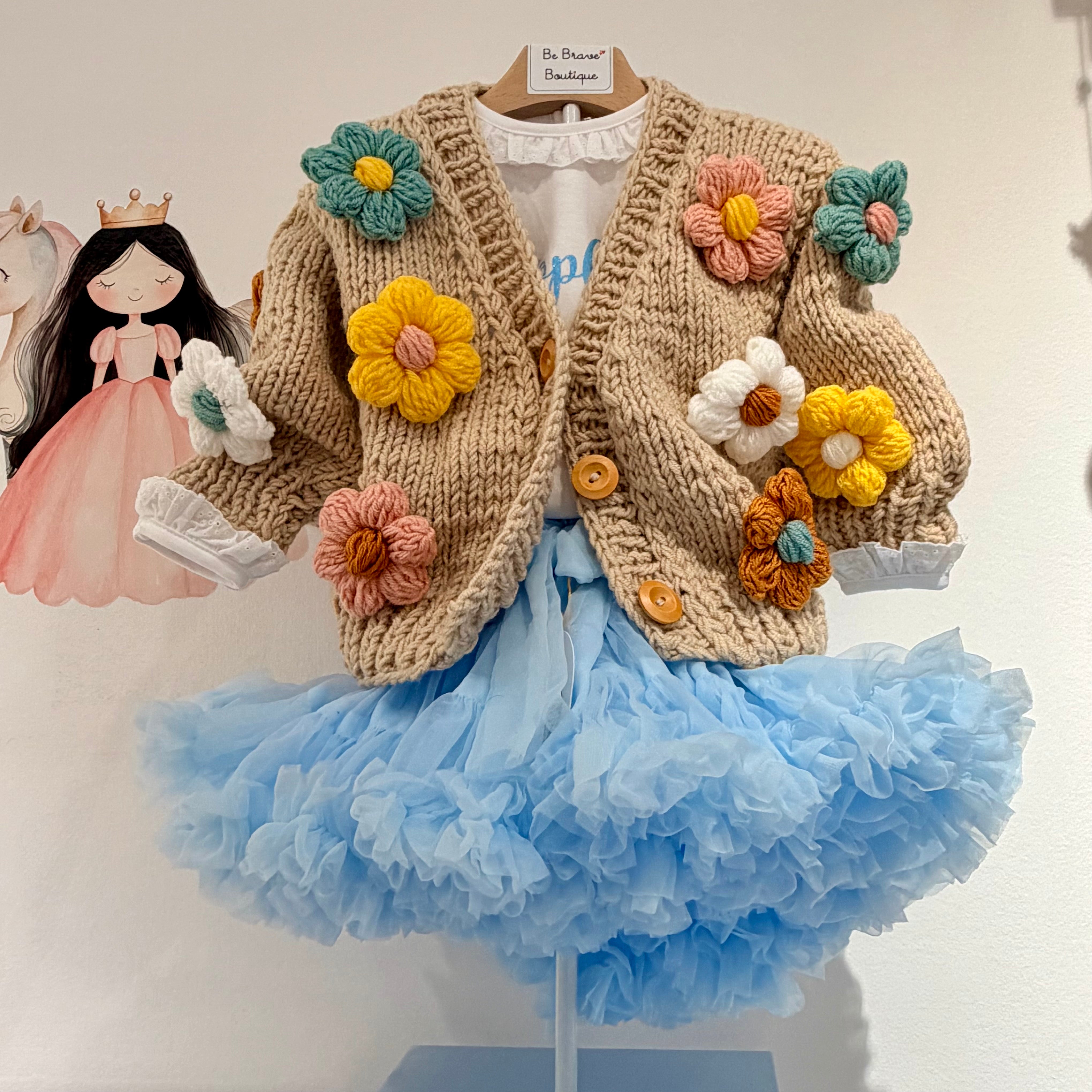 Gonna Tulle Vaporosa - Perfetta per Festa di Compleanno Baby Blue