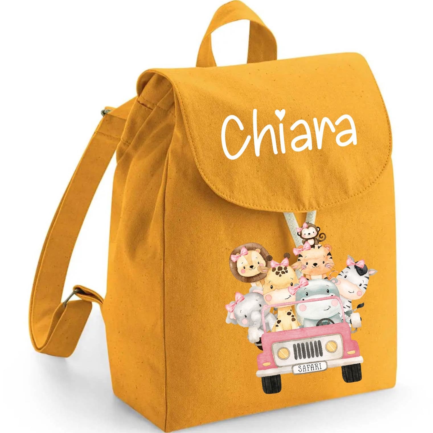 Mini Zaino in cotone Safari Rosa - Be Brave Boutique