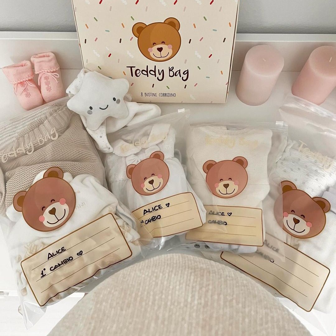 Teddy Bag 8 bustine corredino nascita - Be Brave Boutique