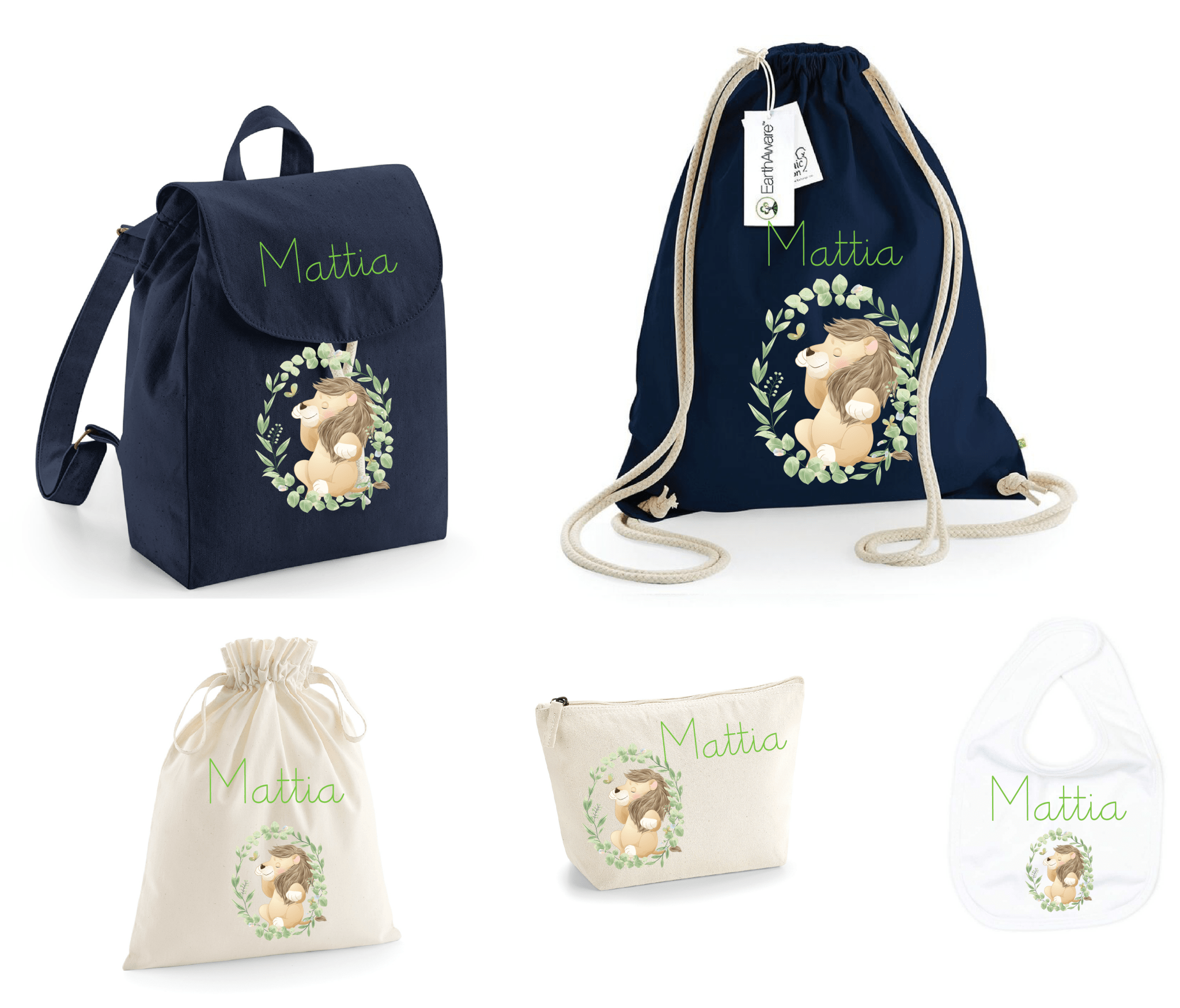 SUPER Set asilo Leone in cornice - Be Brave Boutique