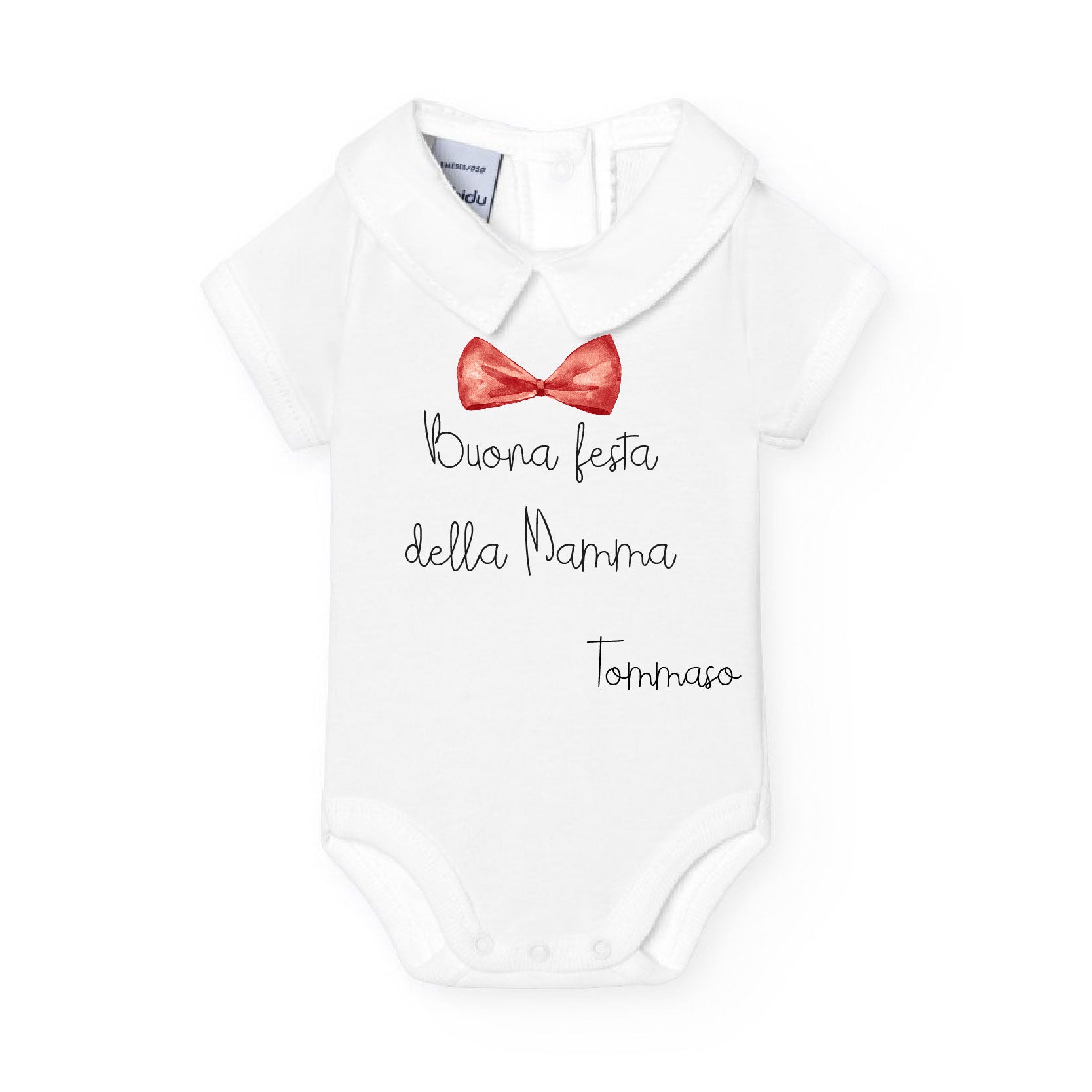 Body Bimbo polo in cotone manica corta Festa della Mamma - Be Brave Boutique