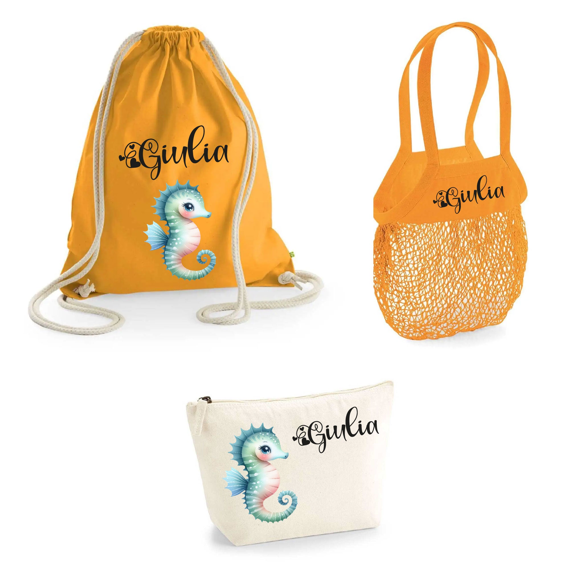 Set spiaggia per Bambini Personalizzabile Cavalluccio - Be Brave Boutique