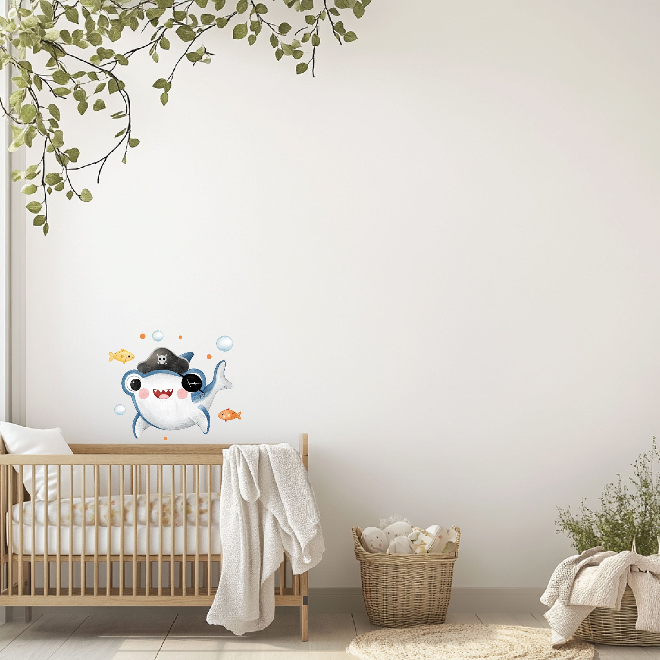 Adesivo murale H30cm Animali Marini - Be Brave Boutique