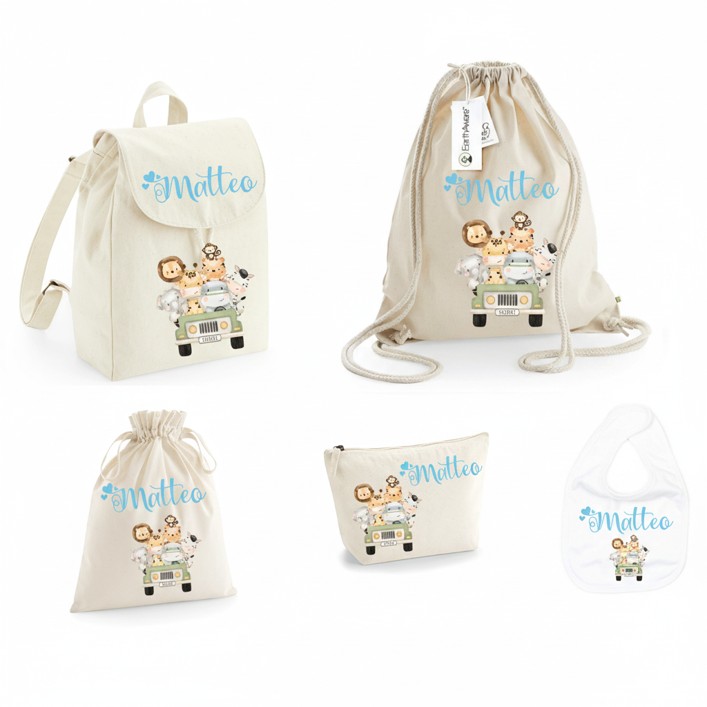 SUPER Set asilo Safari Verde - Be Brave Boutique