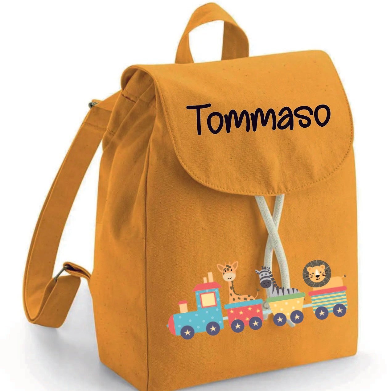 Mini Zaino in cotone Trenino - Be Brave Boutique