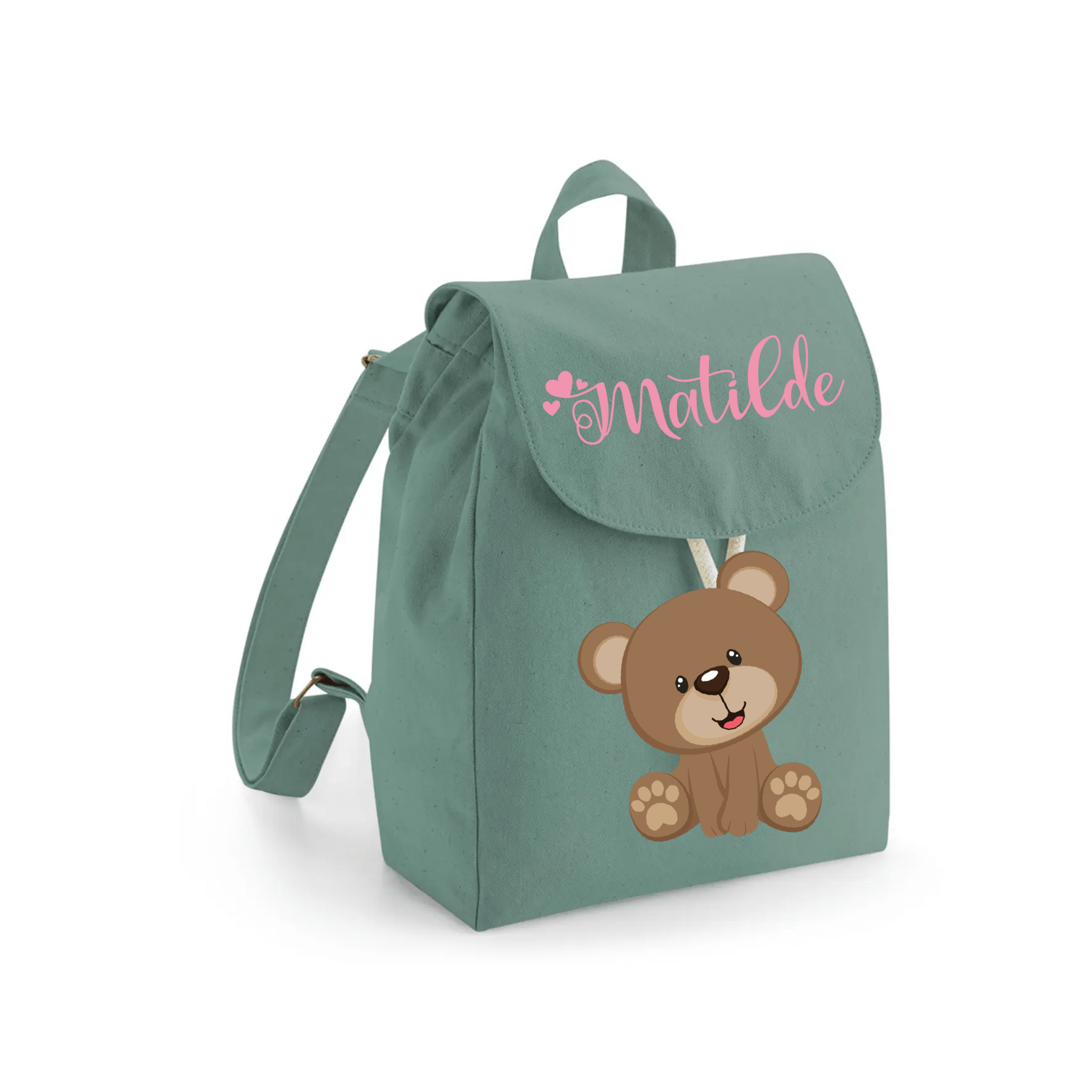 Mini Zaino in cotone organico Orsetto - Be Brave Boutique