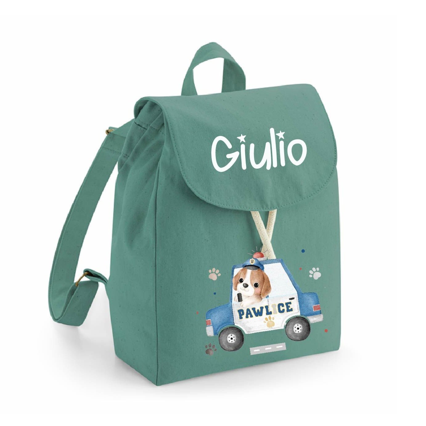 Mini Zaino in cotone Cagnolino Pawlice - Be Brave Boutique