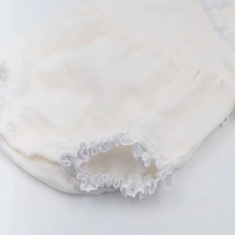 Pagliaccetto con pizzo - Bianco 61 - Be Brave Boutique