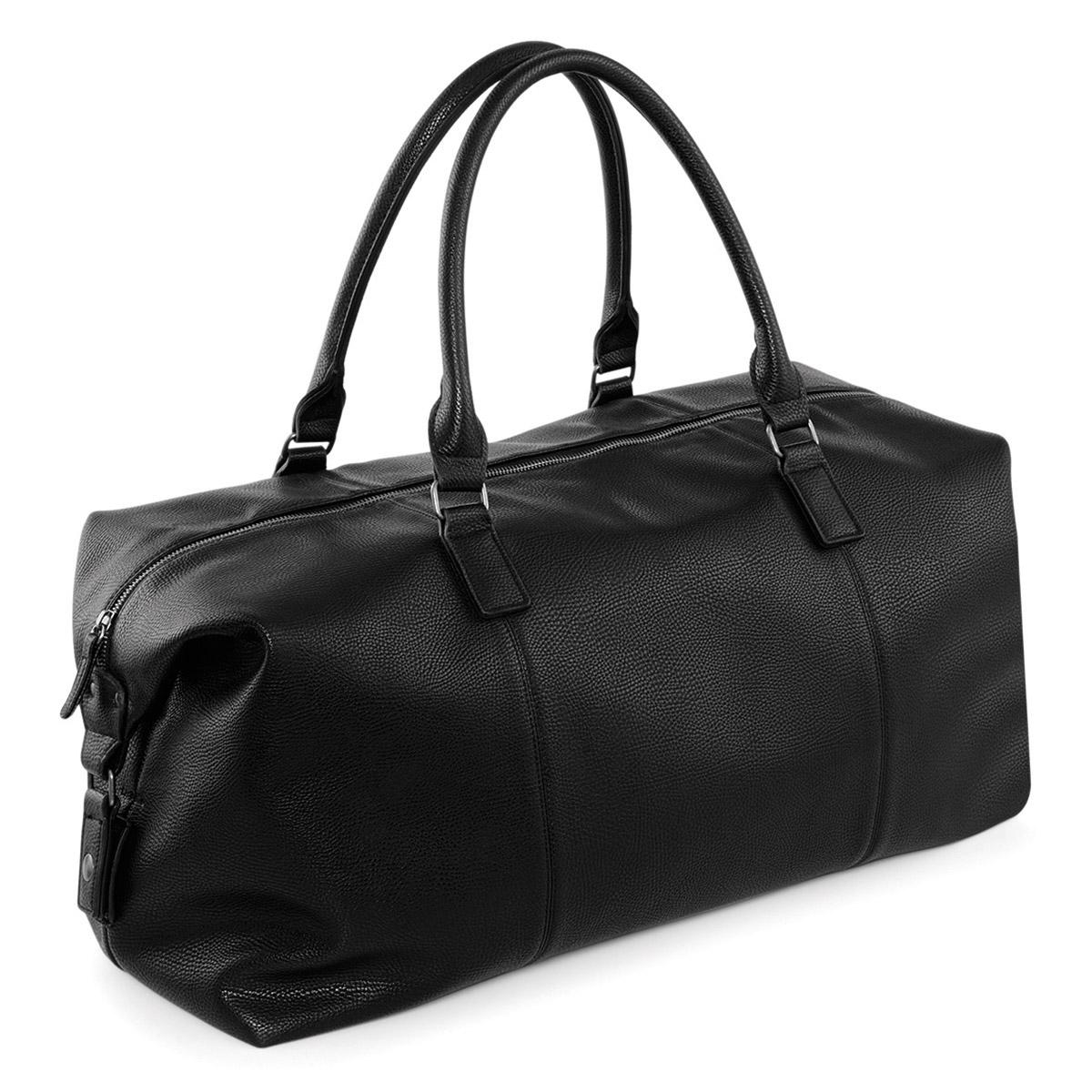 Borsone da viaggio in 100% pelle sintetica, classico ed elegante tasche e zip - Be Brave Boutique