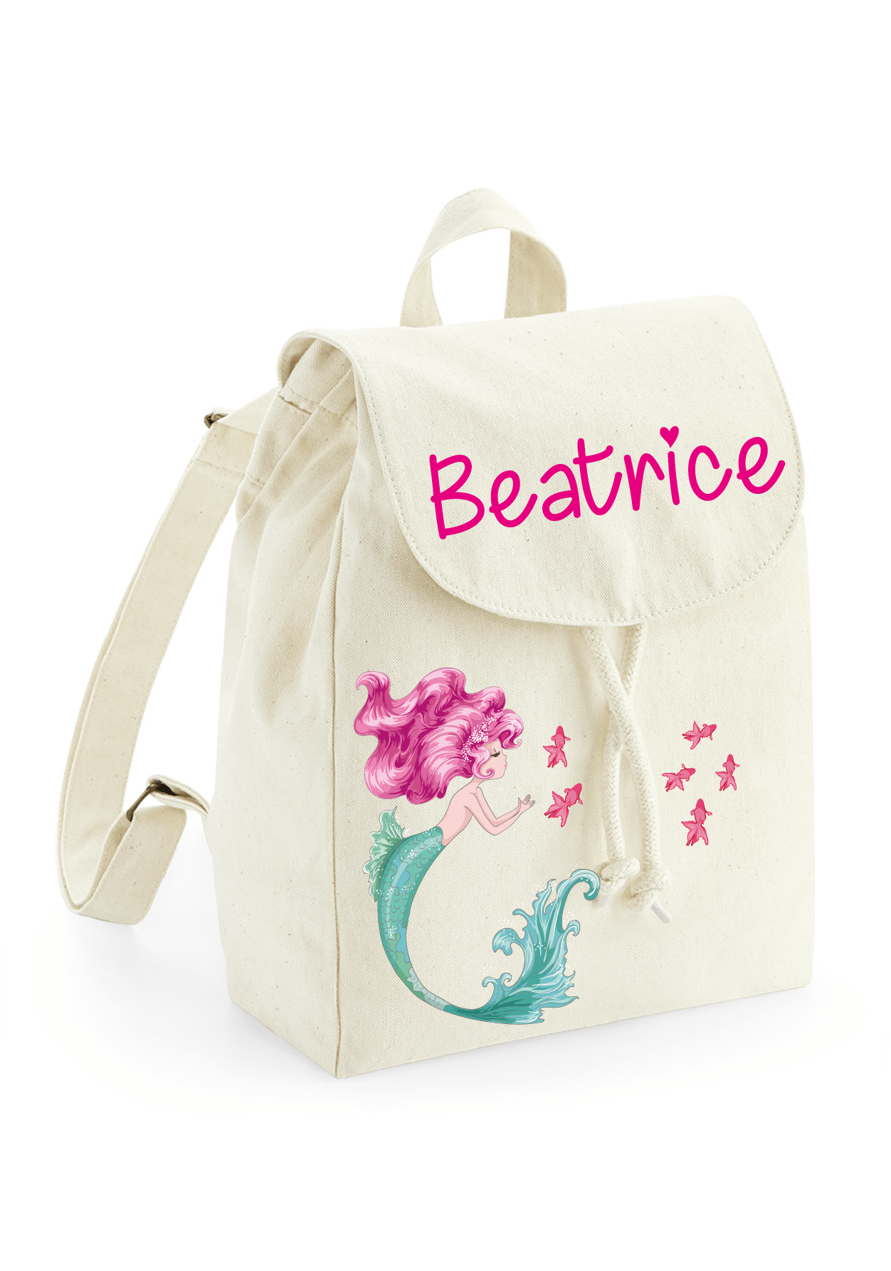 Mini Zaino in cotone sirenetta - Be Brave Boutique