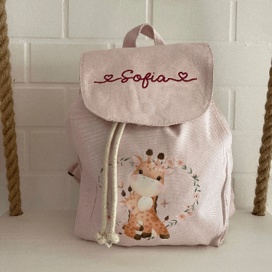 Mini Zaino in cotone Giraffine - Be Brave Boutique