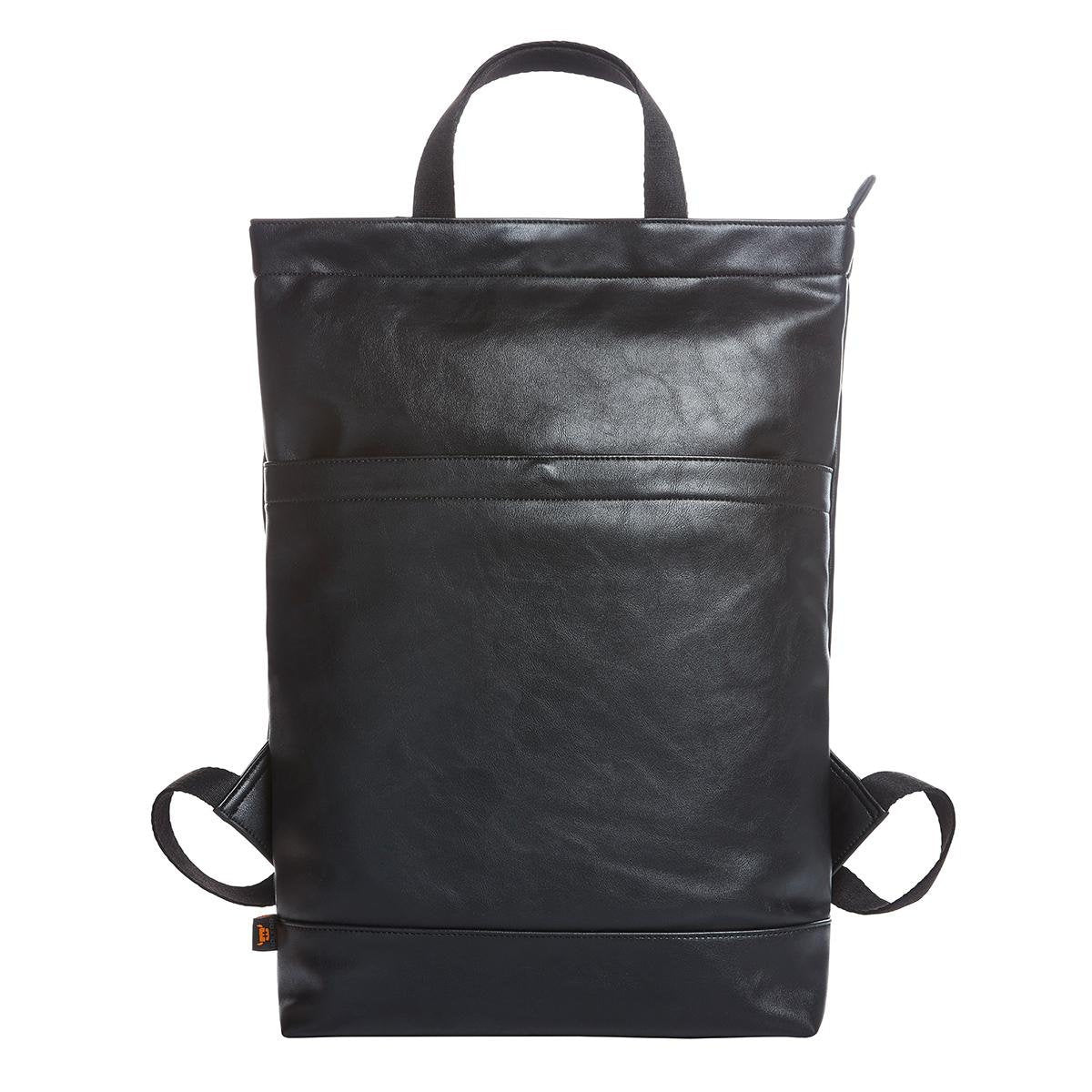Zaino Halfar in 100% pelle sintetica, comodo, funzionale e alla moda scomparto interno con zip tasca anteriore chiusura magnetica adatto pc - be brave boutique