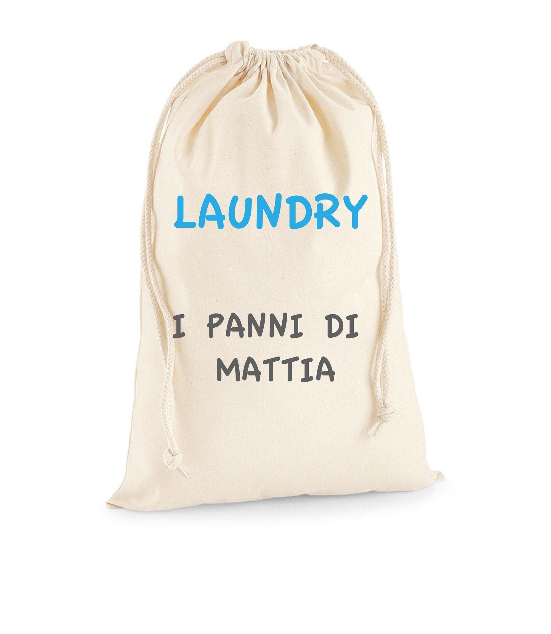SACCA Porta Biancheria sporca Pieghevole personalizzato per i bambini per tenere separati i loro abiti con Coulisse e Corda di Chiusura - be brave boutique