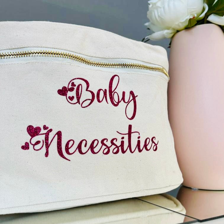 Beauty Case In cotone canvas Baby necessities - Be Brave Boutique